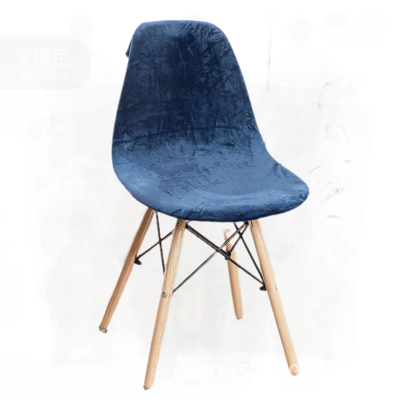 

Universal Elastic Chair Cover Cushion Backrest Integrated Four Seasons Dining Table Seat Cushion Silver Fox Velvet Modern