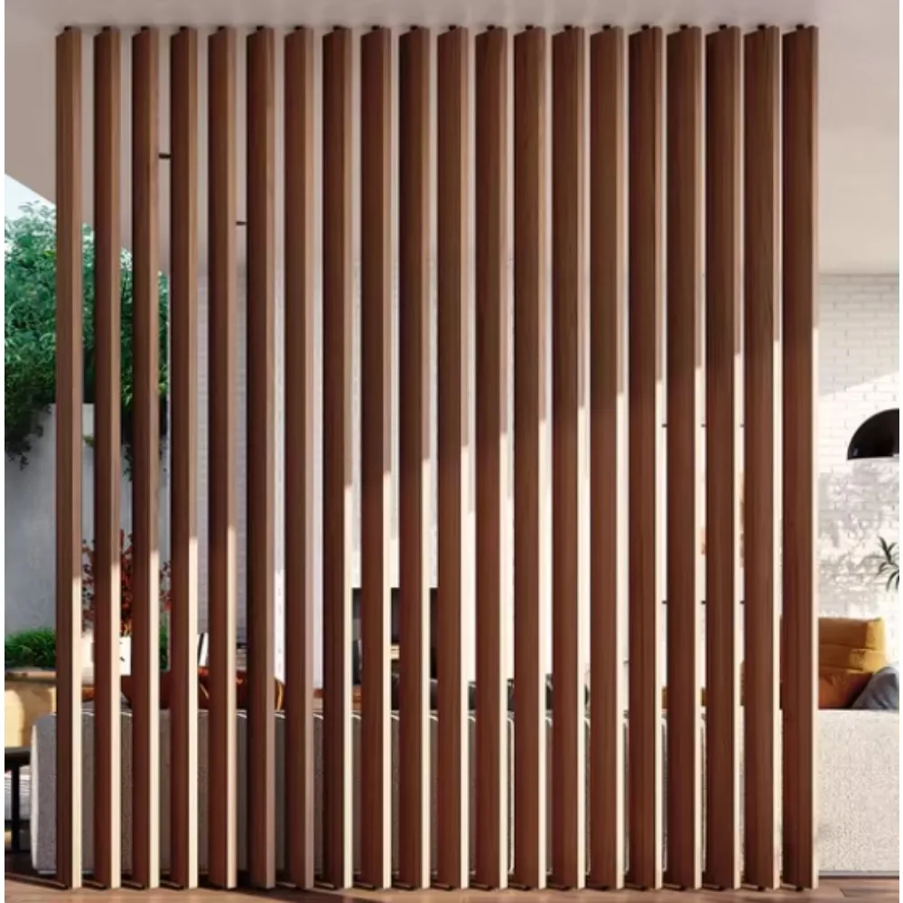 Hot Design Living Room Simple Modern Entrance Decorative Wall Partition Room Partition Wooden Board Screen Partition Column