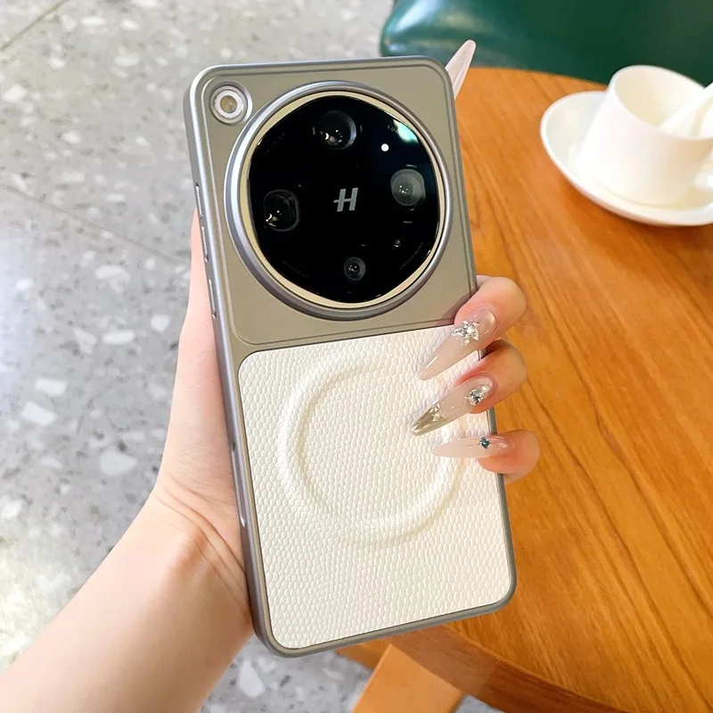 

Luxury Lizard Texture Magnetic Case For OPPO Find X9 Ultra X9s Pro Shockproof Business Leather Cover Fashion Luxury Phone Shell