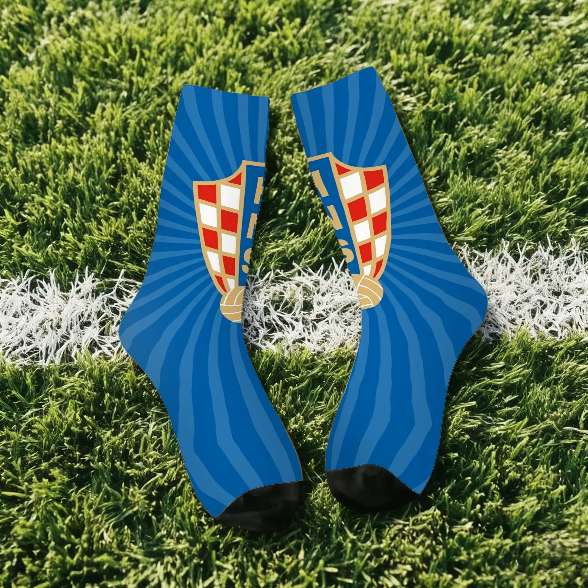 Funny Happy Croatia Retro Harajuku  Hip Hop Novelty Pattern Crew Sock Match Day Essentials
