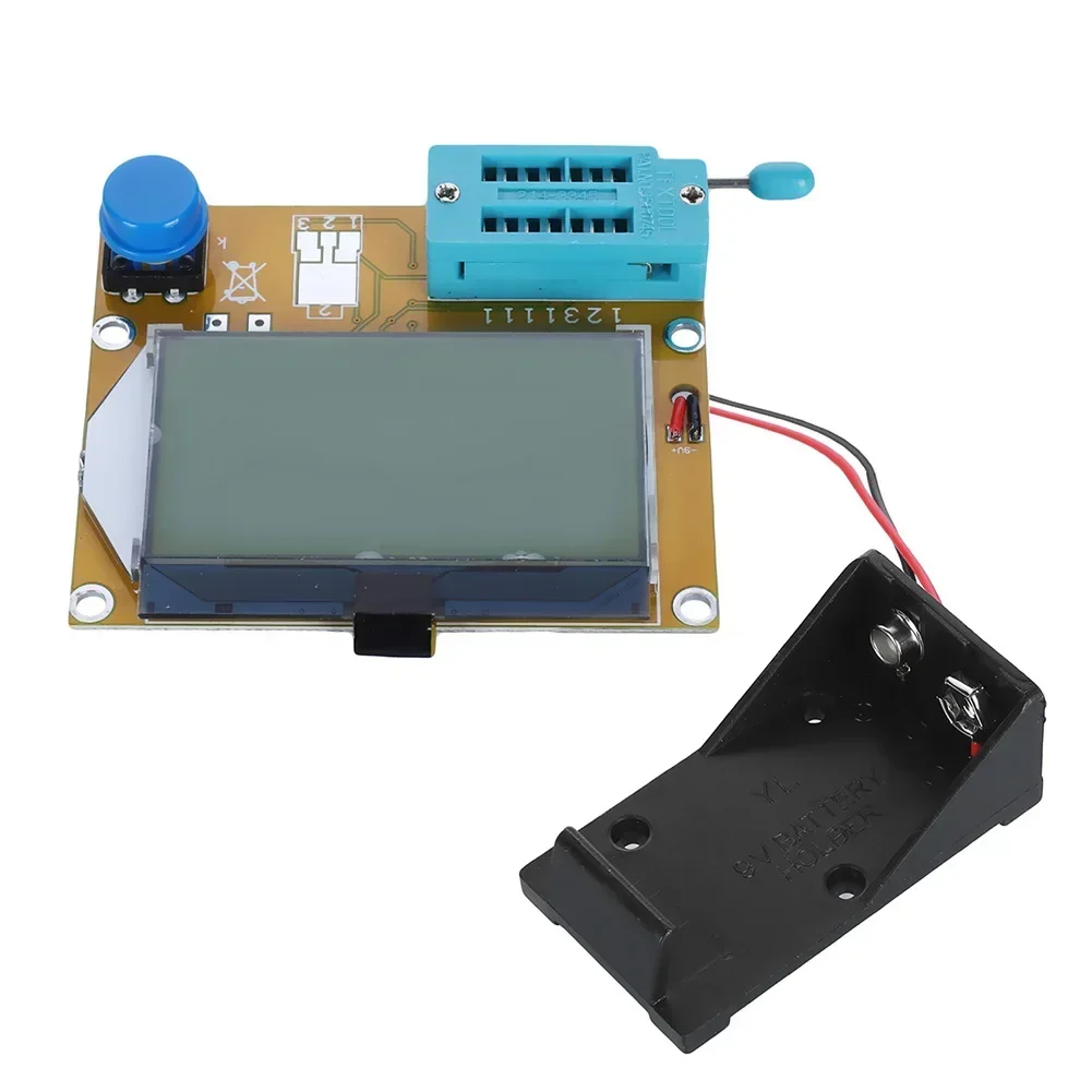 Imagem -04 - Digital Transistor Tester com Case Resistência Capacitância Diodo Power Measuring Testing Tool Acessórios Mega 328 Lcr-t4