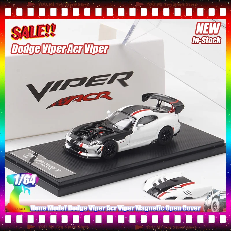 

In Stock Hm Dodge Viper Acr 1:64 Scale Die-Cast Model Magnetic Open Cover Alloy Miniature Customizable Collectible Car Toys Gift