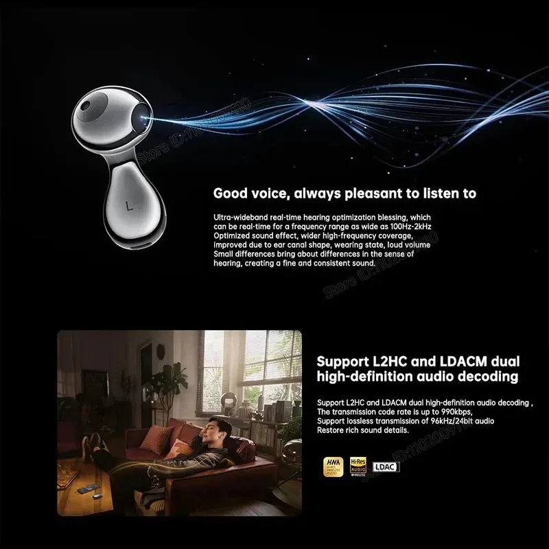 Huawei freebuds 5 verdadeiro sem fio bluetooth fones de ouvido redução de ruído ativo esportes jogos música baixa latência metade no ouvido longo alcance