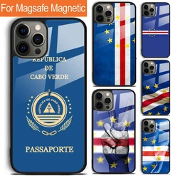Cape Verde Flag Phone Case For iPhone 17 Air 15 16 14 12 Pro Max Plus Magsafe Magnetic Wireless Charging Cover
