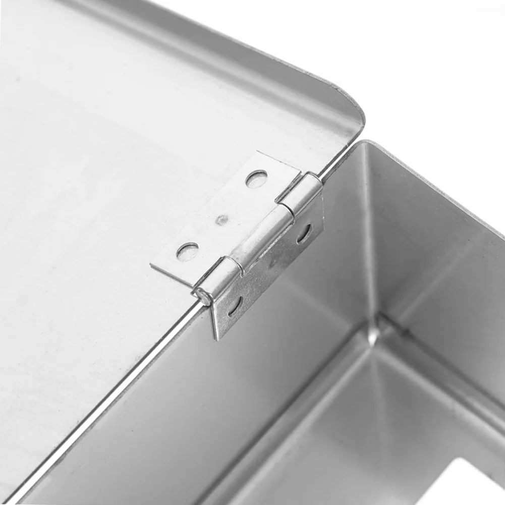 Secure Outdoor Socket Enclosure with Lock Made of Stainless Steel for Safe Electrical Use in Harsh Environments