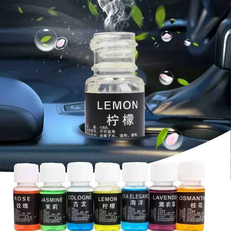 Car Perfume Refill Liquid Air Freshener Natural Plant Essential Oil Aromatherapy Humidifier Essential Oil Refill Car Interior