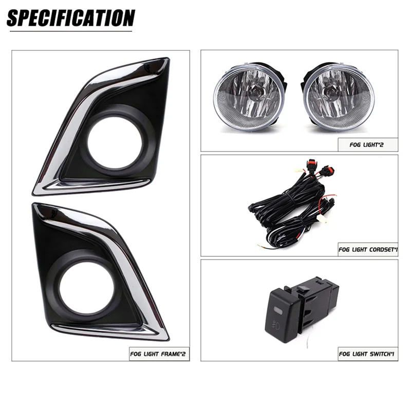 

Передний бампер автомобиля, противотуманная фара, комплект шнуров и переключатель для Isuzu D-MAX Pickup 2016-2018 IZ923 DLAA-IZ923 IZ923