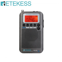 Retekess TR105 Radio FM Portable Radios AM FM SW Cb Air Vhf Rechargeable Shortwave Ham Radio Stereo Multiband All Waves Radio