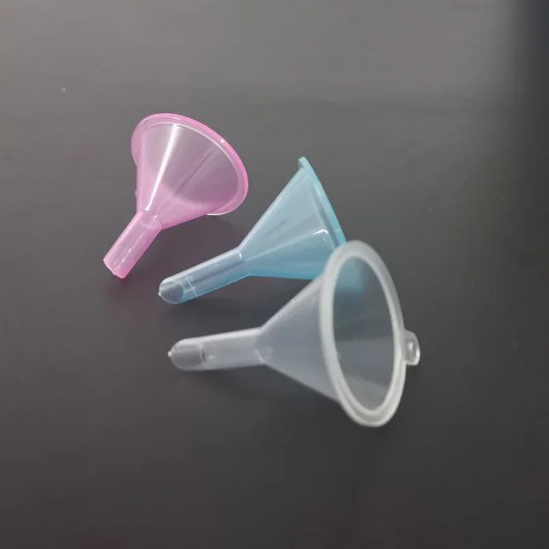 10PCS Mini Plastic Funnels For Perfume Diffuser Bottle Small Mouth Liquid Oil Funnels Laboratory Supplies Tools