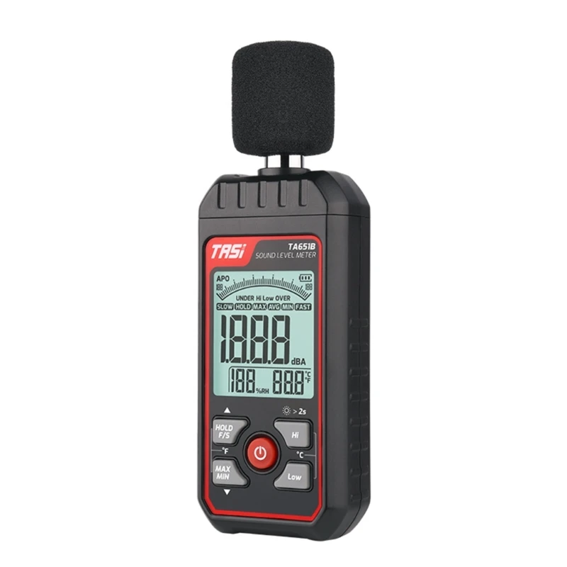 Miernik poziomu dźwięku cyfrowy ręczny DBMeter Sonometros miernik poziomu hałasu 30-130dB decybels Mini miernik hałasu