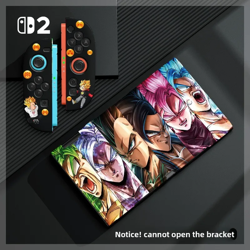 Dragon Ball Switch2 Schutzhülle für Nintendo Switch2 NS2 Spielkonsole Controller TPU Drop-proof Dekorative Haut Abdeckung Geschenke