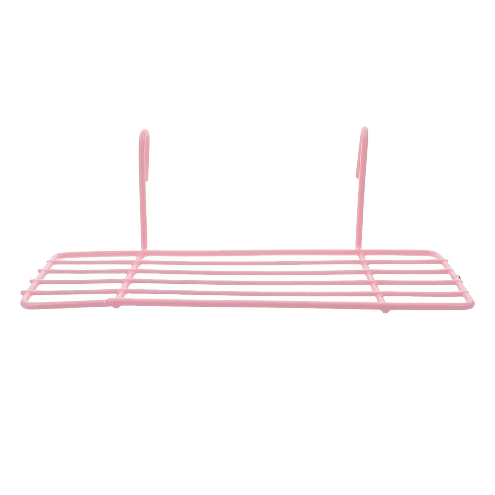

Wall Shelves Grid Panel Shelf Storage Rack Metallic Line Pink Basket