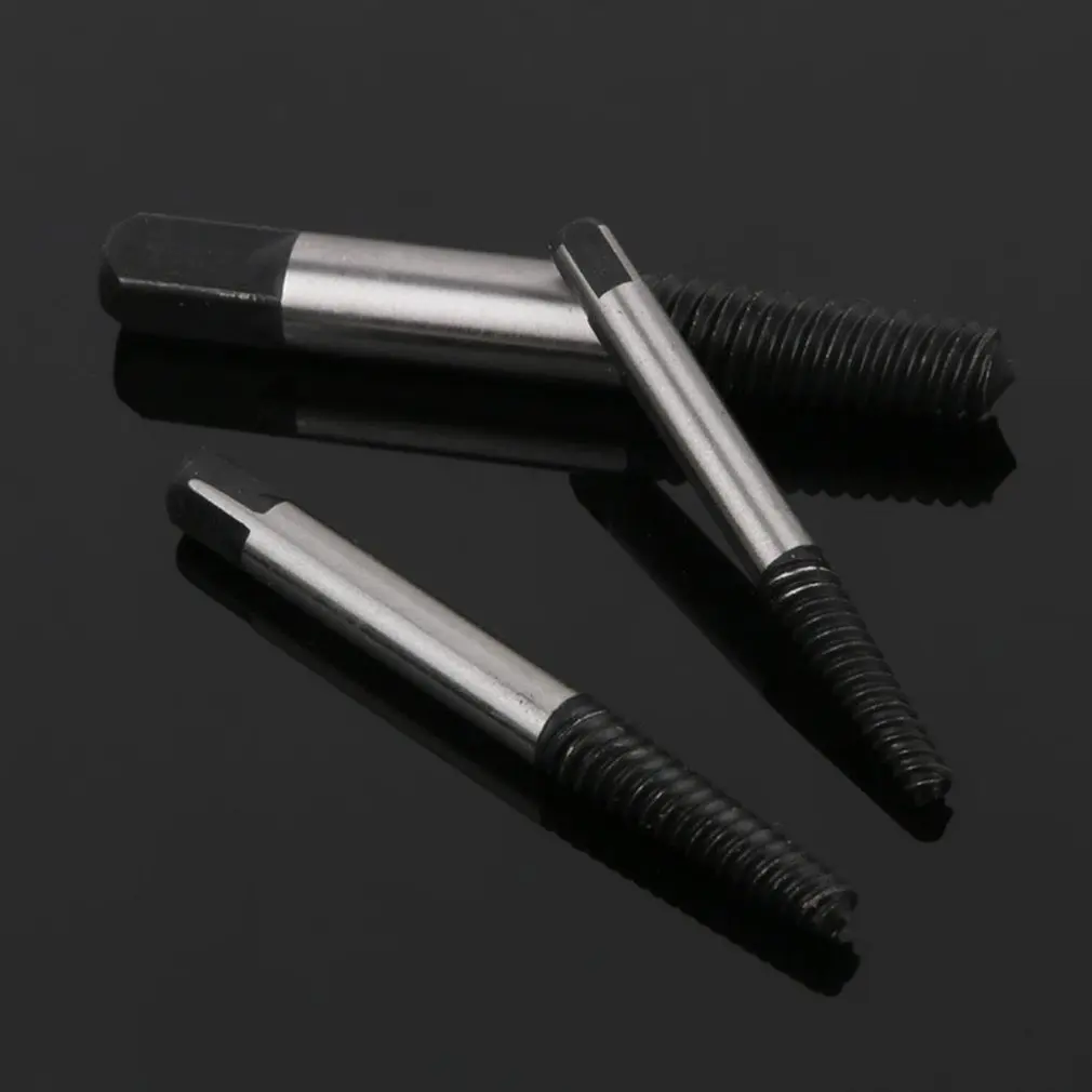 Imagem -05 - Removedor de Parafuso Quebrado Danificado Extrator Brocas Peças Aço Durável Fácil Fora Removedor Centro Broca Danificado Parafusos Removedor Ferramenta