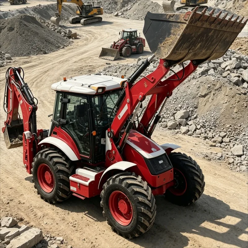 Backhoe Loader Industrial Strength Heavy Equipment Hydraulic System High Performance Easy Operation Earthmoving Machine