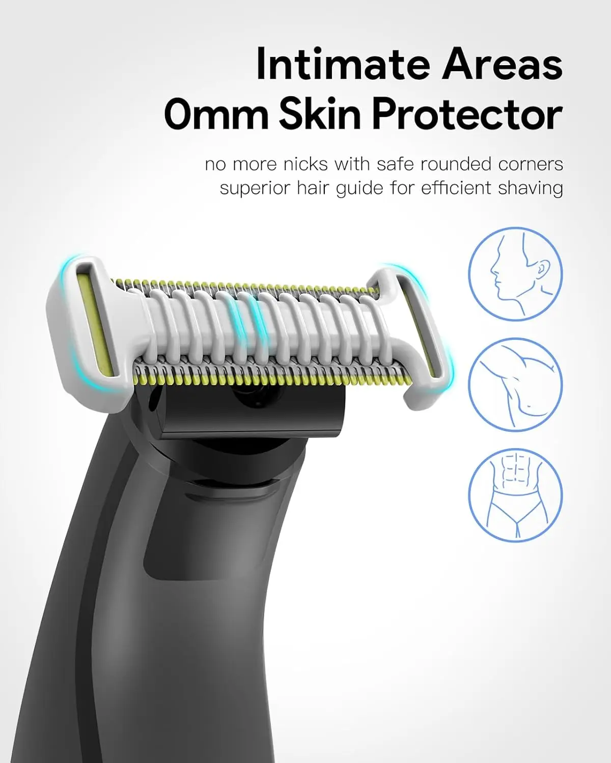 Guide Comb compatible for OneBlade QP2724/2824/2520/2630/6551, 8 Pcs Protective Kit with 0.01mm Skin Guard,4 Bi-Directional Comb