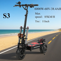 Boyueda S3-11 electric scooter 6000W dual motor 60 V 38Ah large battery 120KM range adult foldable electric scooter