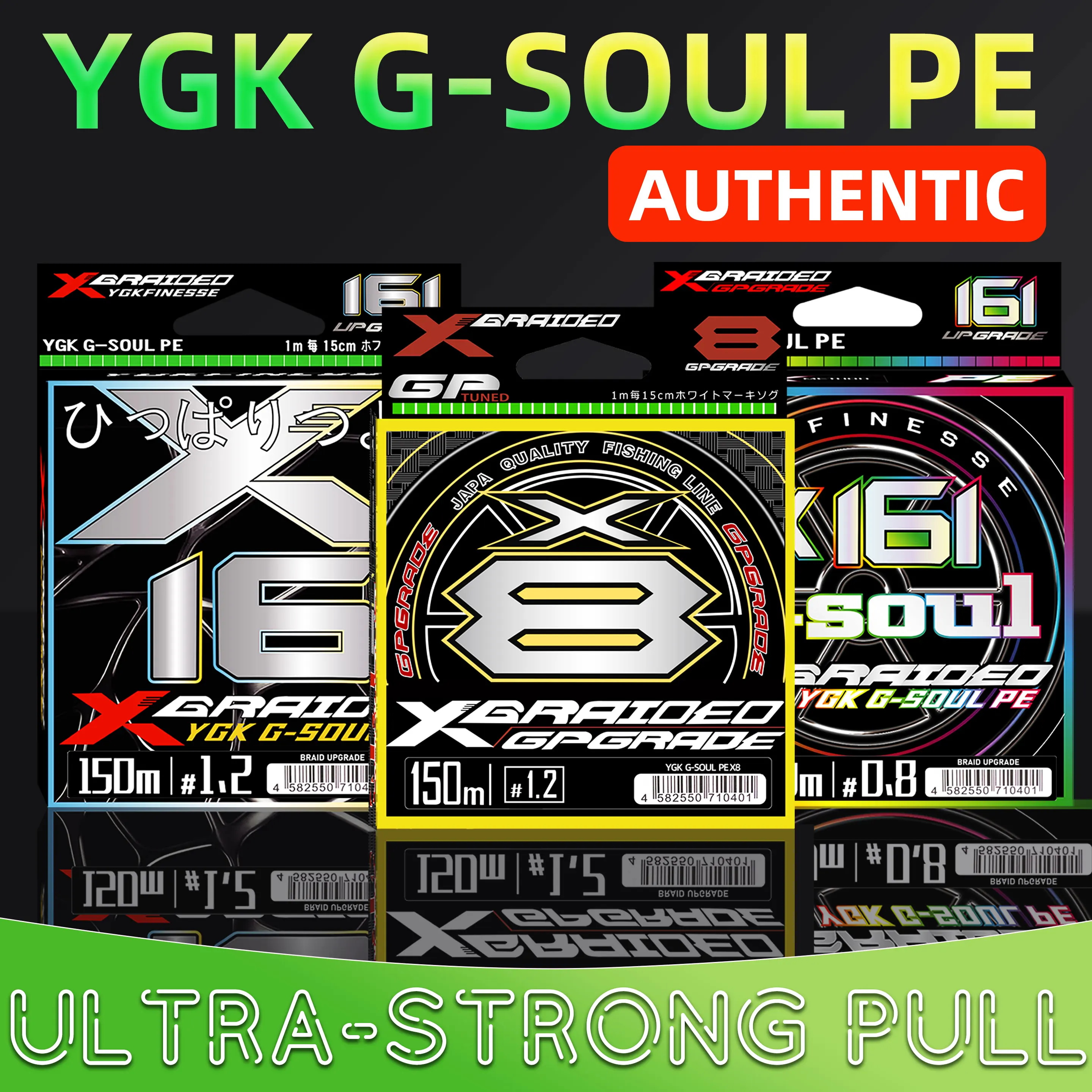 Trenzado YGK G-Soul X8 PE – Hilo para mar y agua dulce