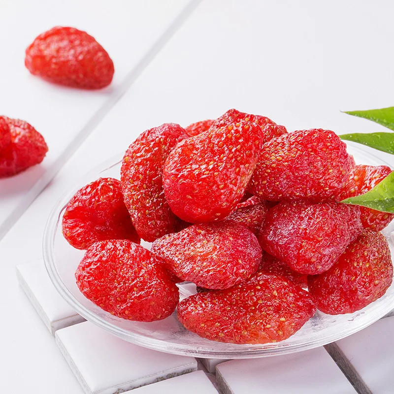 100g/200g/500g High Quality Natural Organic Strawberry Simulation Food Fruits Cake Wedding Decoration