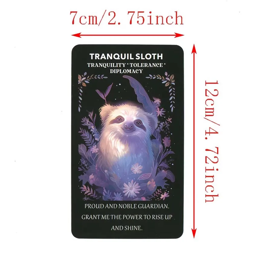 12x7 cm Beast Soul Oracle Cards Games，Animals Tarot Deck