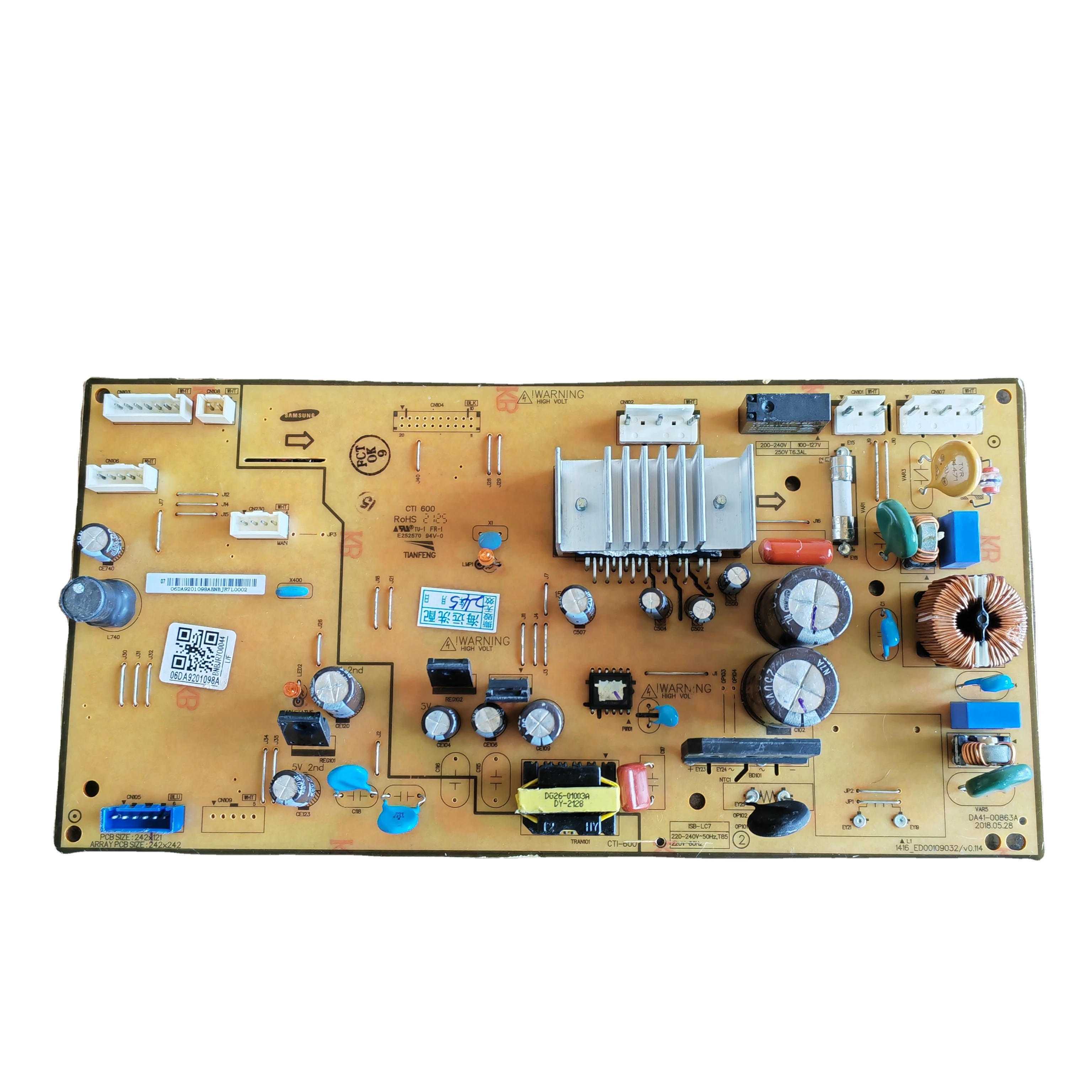 

New Orignal Inverter Refrigerator PCB Board AC Fridge Compressor Mainboard DA9201098A for Parts