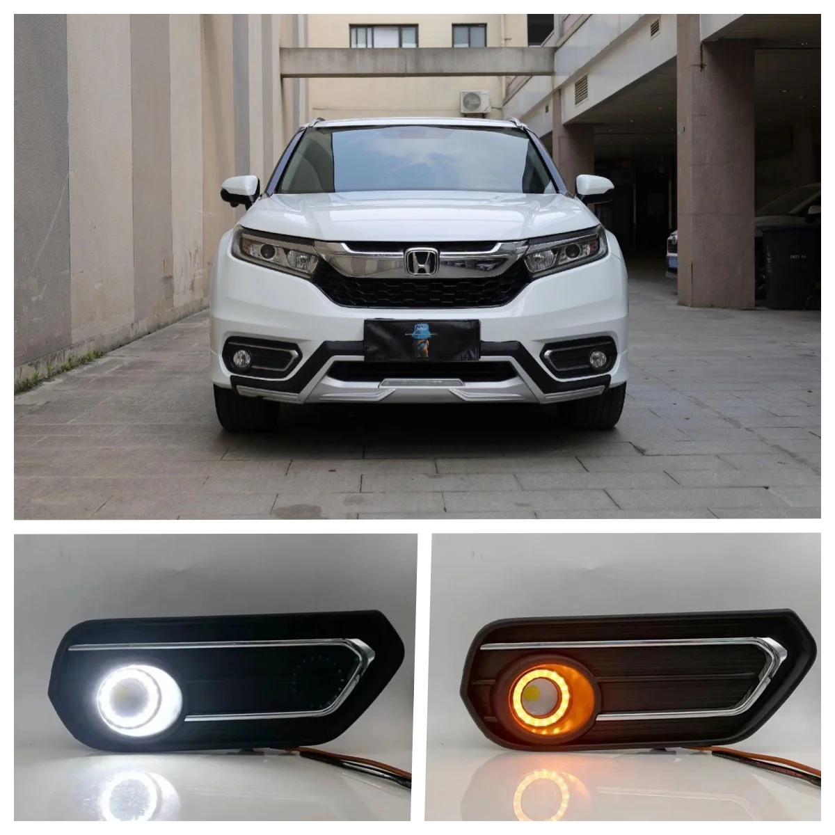 

LED Fog Lights Assembly For Honda AVANCIER 2017 2018 2019 Dual Color Angel Eye Daytime Running Lights Fog Lamp Accessories Kits