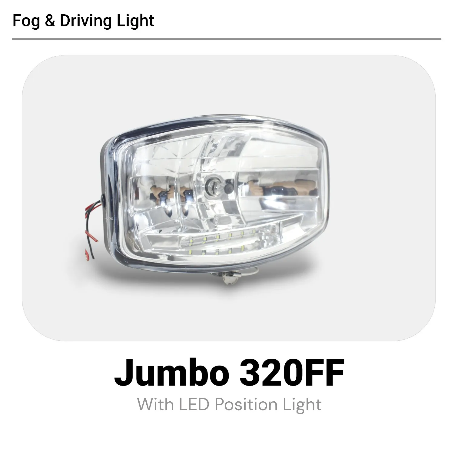 

24V 70W H7 Halogen & LED Truck Fog Light, 245*141mm Clear Glass Lens Plastic Housing,for Volvo Scania MAN DAF Heavy Truck