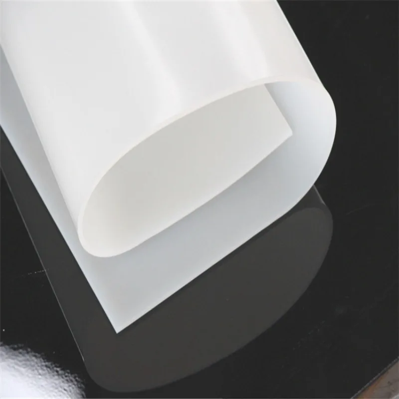 1mm/2mm/3mm Silicone Sheet Translucent Silicone Rubber Sheet 1000mmx1000mm Silicone Rubber