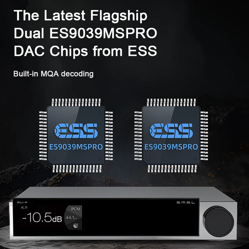 SMSL SU-X MQA فك SUX سطح المكتب HIFI USB DAC المزدوج ESS9039MXSPRO رقاقة بلوتوث مضخم الصوت دعم LDAC APTX HD