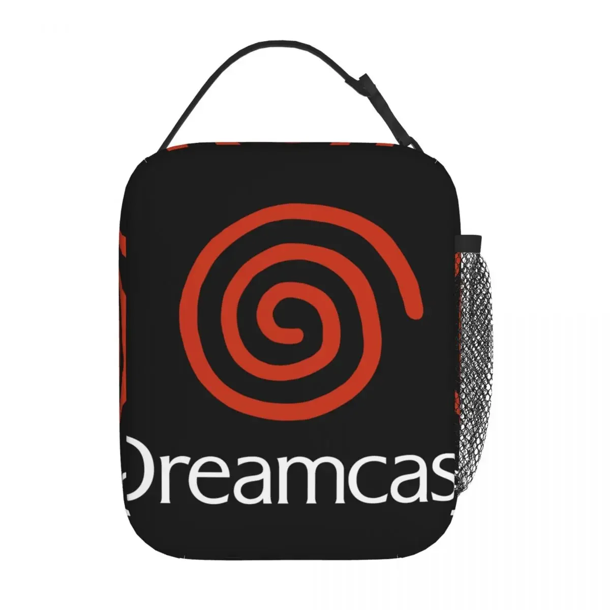 Bolsa de almuerzo aislada con logotipo de Dreamcast, bolso de mano para comida