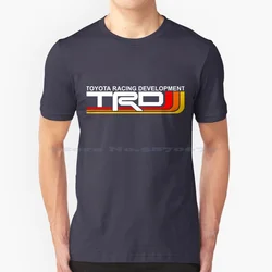 Trd T-Shirt w stylu Retro dziedzictwo 100% bawełniana koszulka Trd wyścigowa rozwój dziedzictwa Tacoma Tundra ciężarówka Camry Corolla 4 biegacz