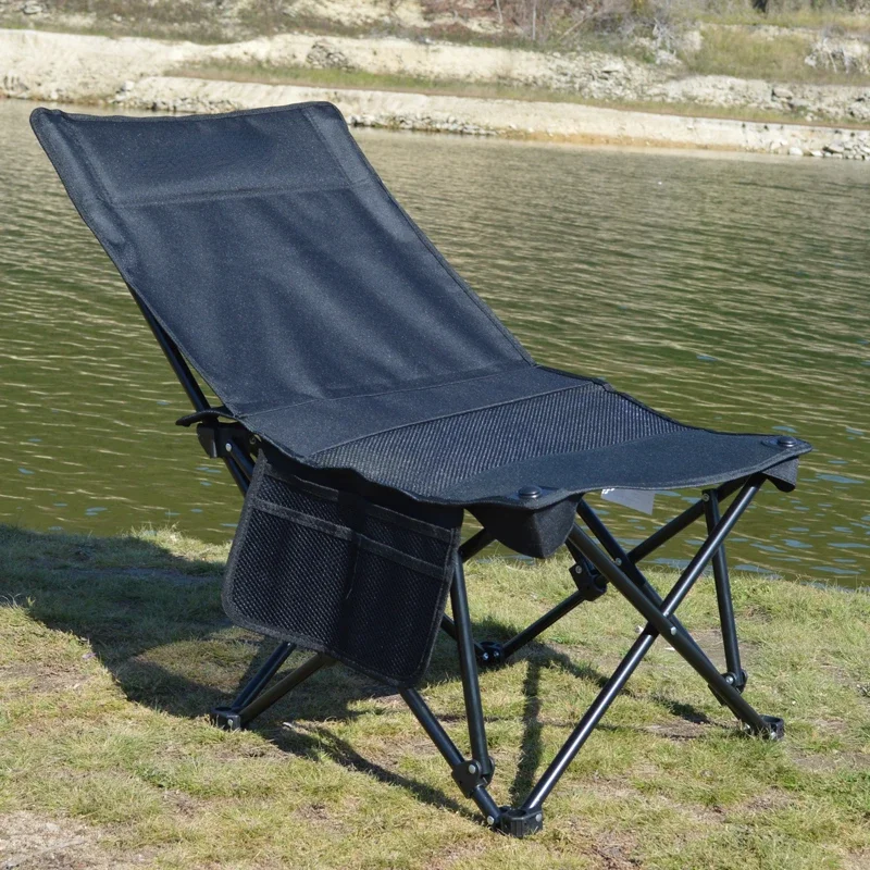Portable Outdoor Folding Fishing Chairs Sitting and Lying Dual-purpose Lounge Chair Nap Bed Camping Beach Chair Campfire Chairs