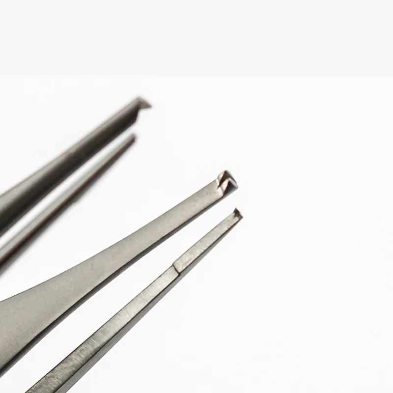 Oogheelkunde Microscopie Instrument Pincet Doe je bijt Pincet Schoonheid Plastic gereedschap Dubbel ooglid Roestvrij staal getand