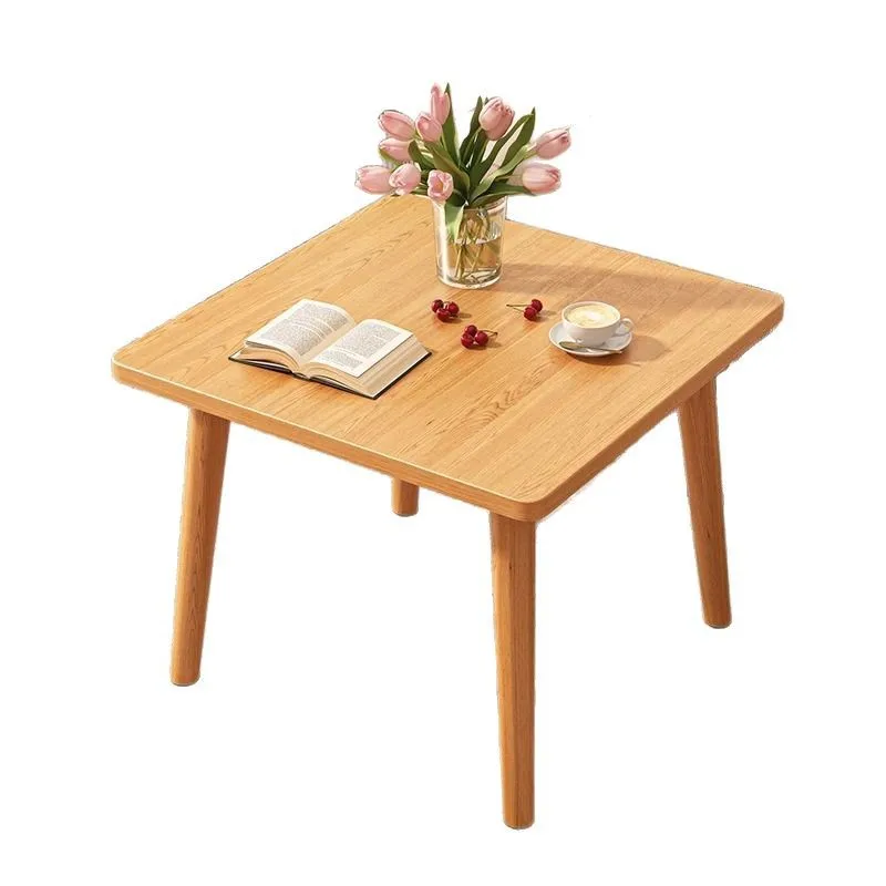 

Small coffee table living room light luxury simple modern small apartment table bedroom sitting lazy household solid wood