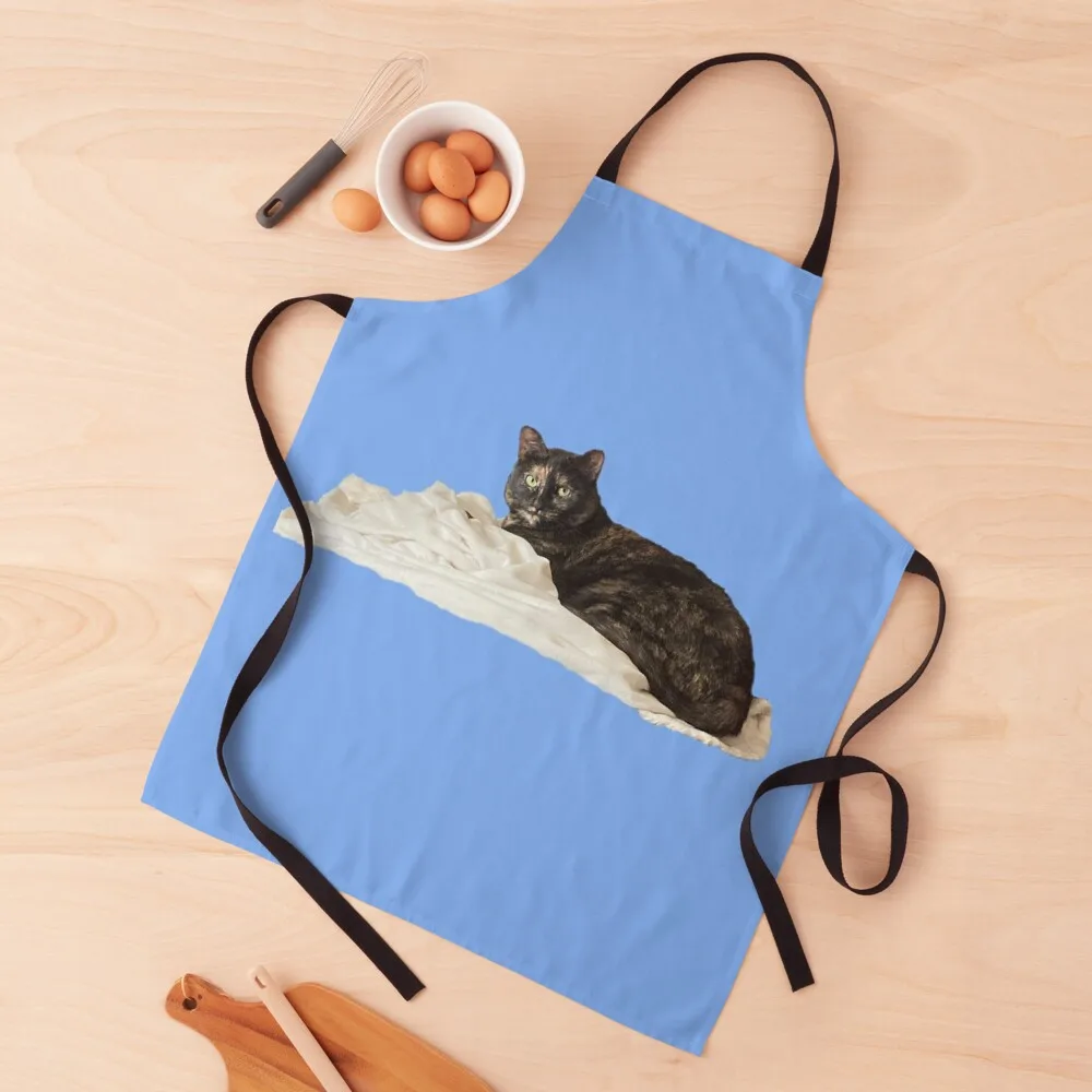 

Kitty on a Soft Blanket Cloud Apron Woman Kitchen For Man christmas 2025 Home and kitchen products Apron