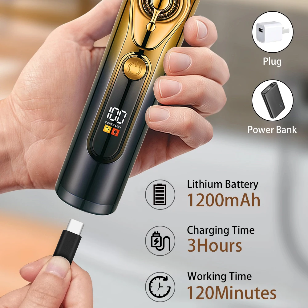 ماكينة حلاقة hien Pro-Barber مع شاشة LCD ، التيتانيوم ، الفولاذ ، شفرة السيراميك ، ماكينة قص اللحية الاحترافية ، الحلاقة ، ماكينة قص الشعر