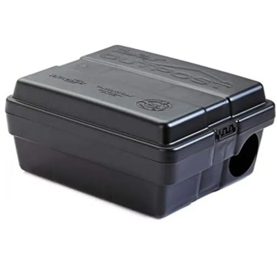 

Outpost Rat Bait Station Single Station Targets Small Mice Up to Large Rats Position Horizontal or Vertical Made in USA