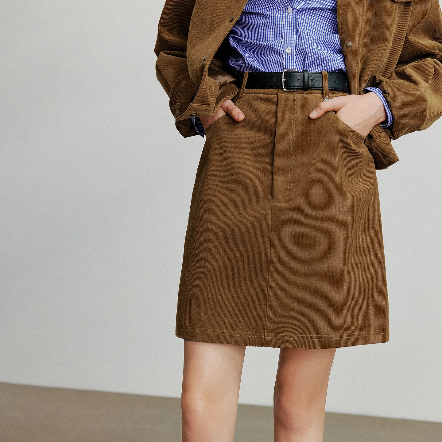 TOYOUTH المرأة ميدي تنورة 2025 الخريف جديد ريترو سروال قصير مرونة الخصر القطن الخالص ألف خط تنورة صغيرة