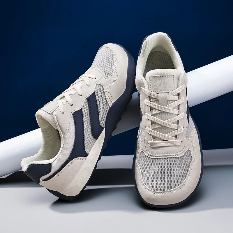 Classic Brand Comfortable Wide Footed Flat Bottomed Driving Shoe Anti Slip Barefoot Sport and Casual Shoe Big Size Walking Shoe