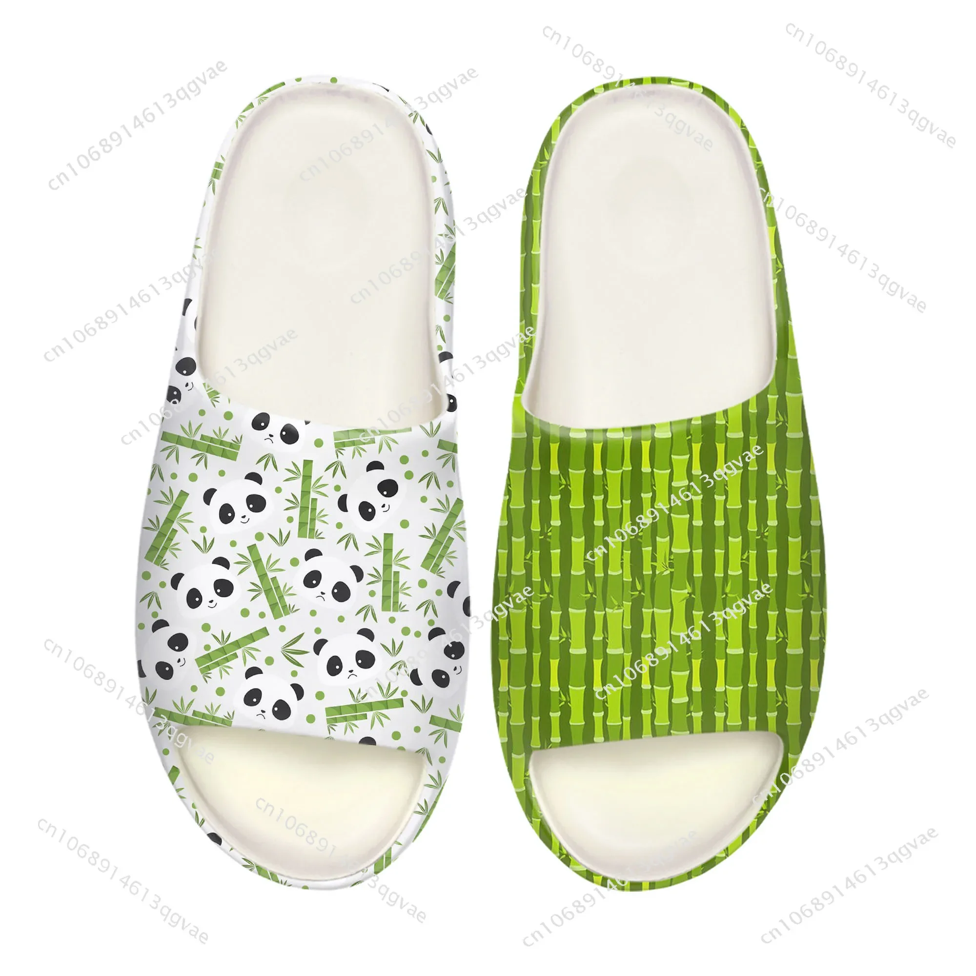 Panda Cute Pattern Soft Sole Sllipers Home Clogs Customized Water Shoes Mens Womens Teenager Stepping on Shit Beach Sandals