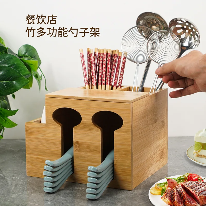 New commercial multi-functional hotel hot pot restaurant bamboo cylinder chopsticks cylinder spoon bucket chopsticks basket