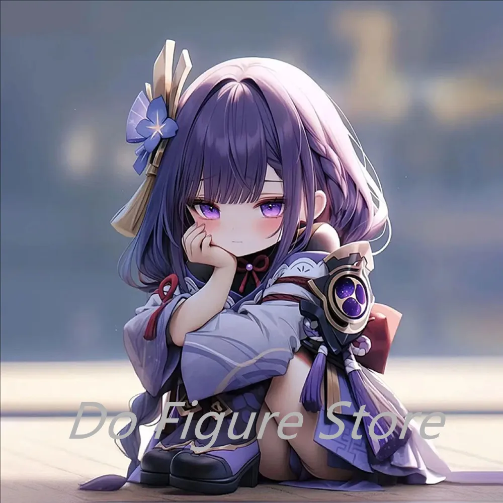 Anime Genshin Impact figurki Yoimiya Raiden Shogun Naganohara Yoimiya Yae figurki wersja Q wystrój kreskówkowy zabawki prezent