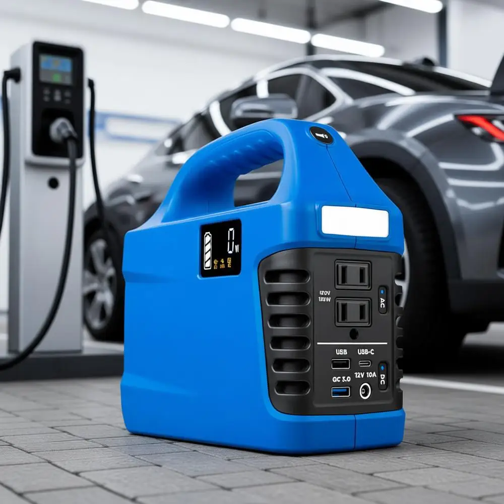 

Портативная электростанция и генератор, 194 Вт·ч, пиковая мощность 300 Вт, синусоидальный выход переменного тока, резервная литиевая батарея для кемпинга, дома, путешествий, использования в помещении