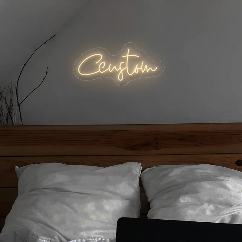 

Custom Name LED Neon Sign - Easy to Install Personalized Decor for Birthday Wedding, Suitable for Wall Home Ambience Lighting