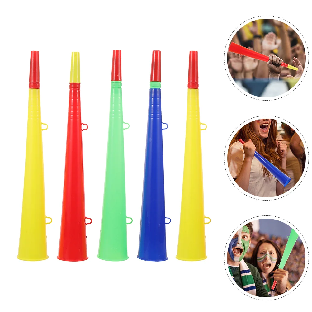 

5 Pcs Plastic Speaker Noisemakers Party Horns Air Football Toy Trumpet for Game Child