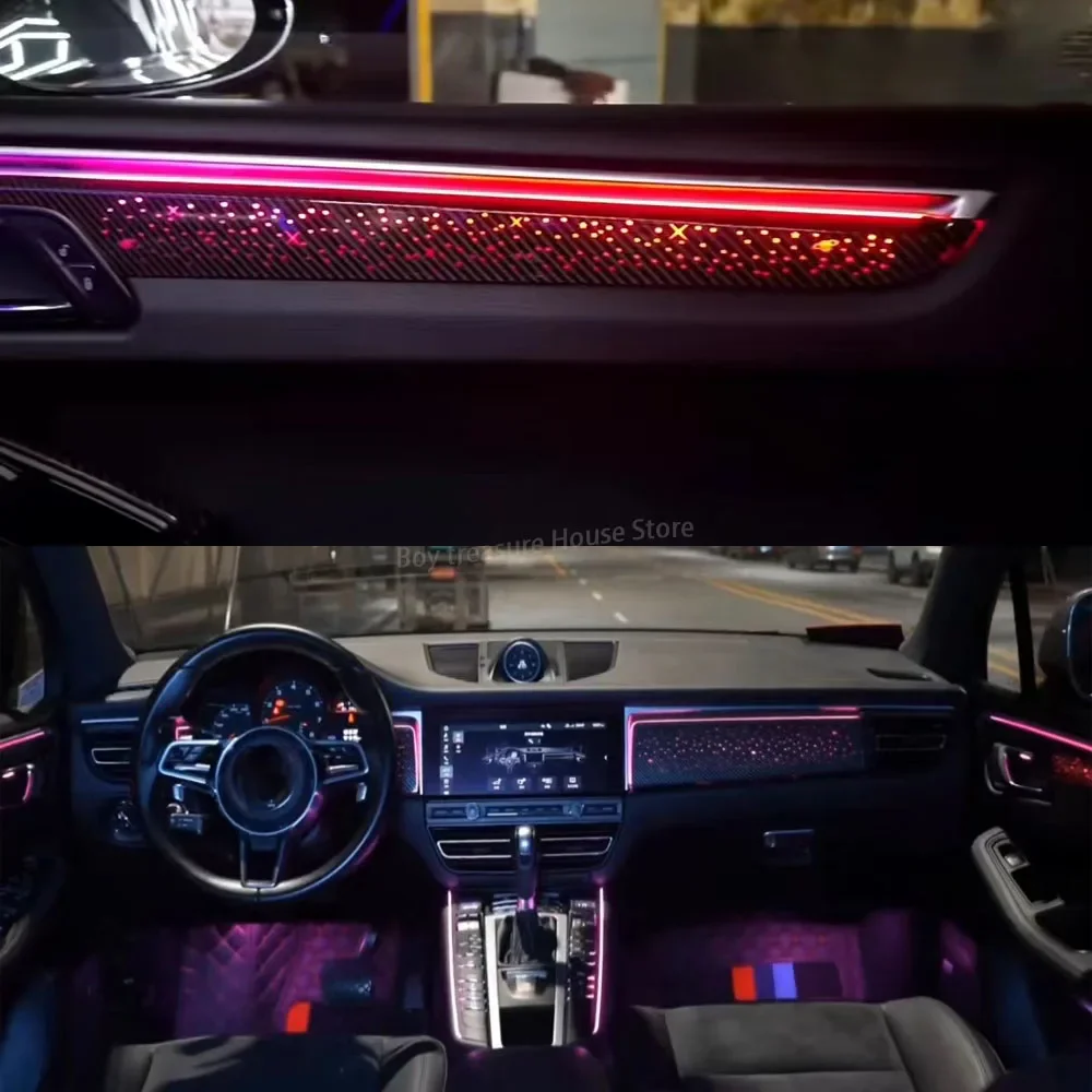 Suitable For 2018-2024 Porsche Macan decorative panel ambient lighting interior LED Atmosphere lamp Interior