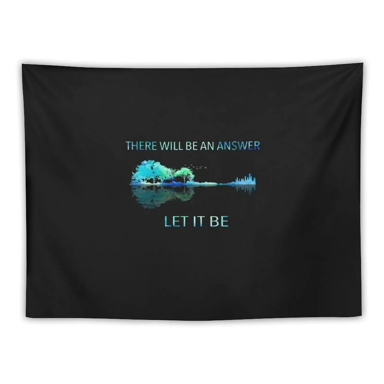 There Will Be An Answer Let It Be Tapestry Christmas Decoration Outdoor Decor Tapestry