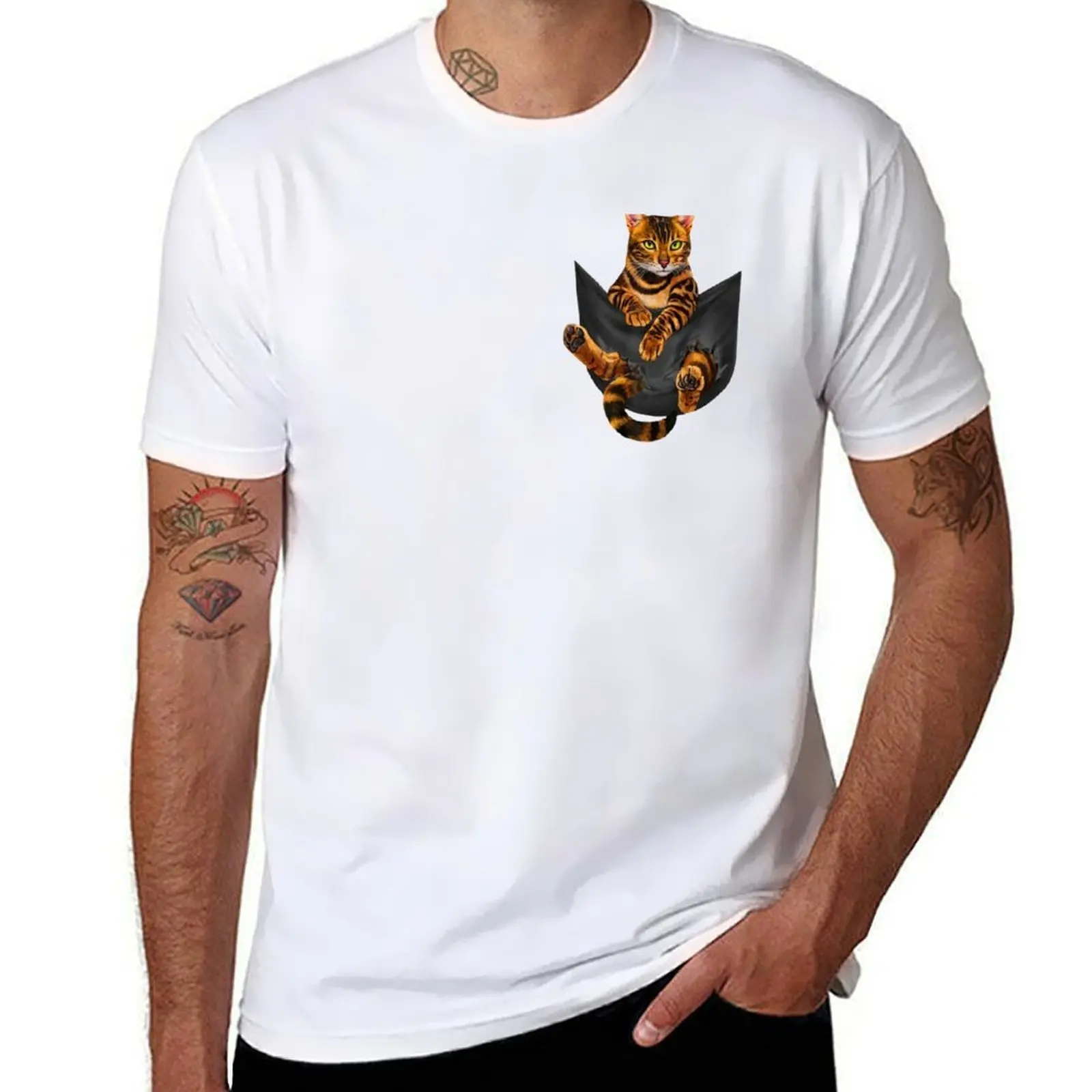 

Funny Bengal Cat In Pocket T-Shirt man t shirt designer g man t shirts for men T-Shirt