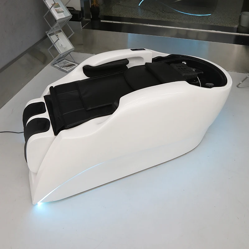 Moderne Barbershop Elektrisch Shampoo Bed Multifunctionele Kapper Wasstoel