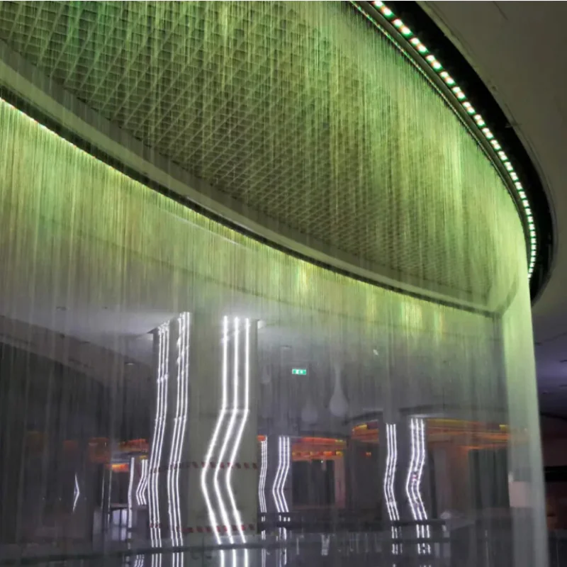 custom.Indoor Outdoor Raindrop Garden Waterfall Descent Curtain Fountain