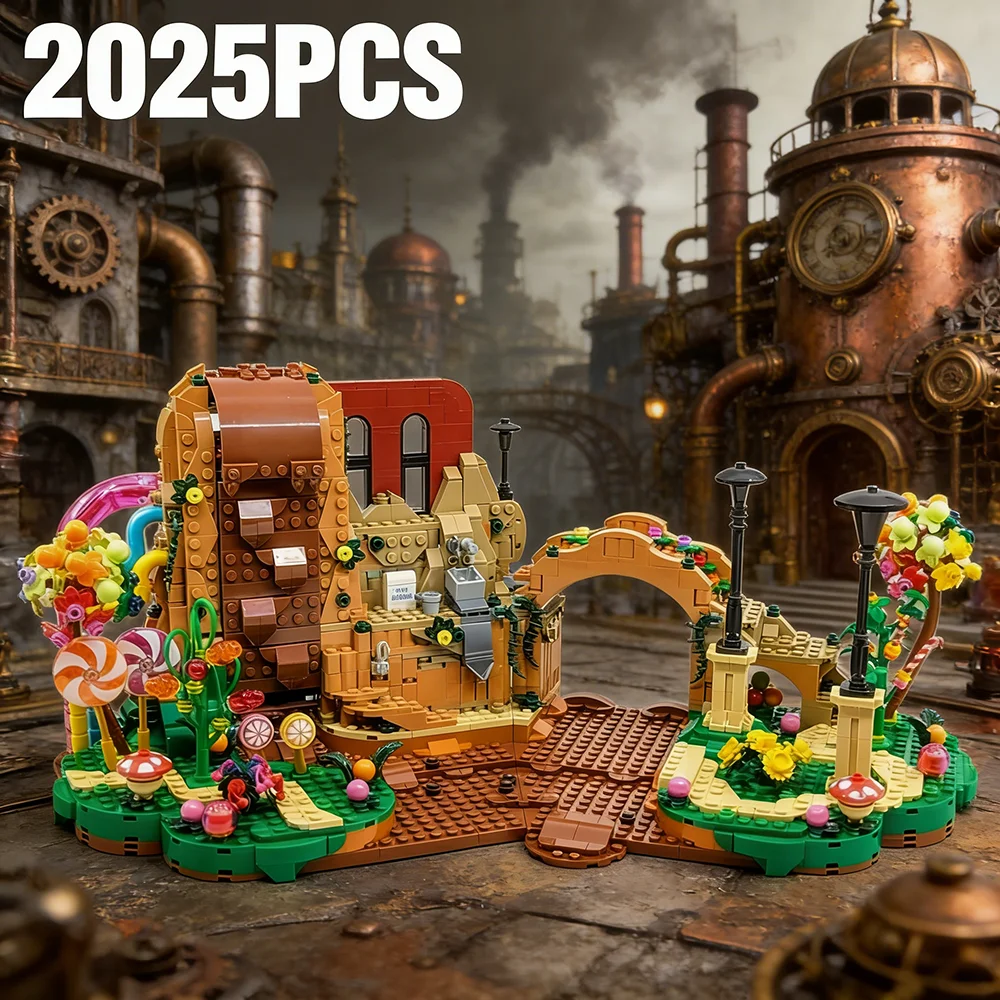 

NEW 21360 The Chocolate Factory Model Building Blocks 2025PCS Creative Diy Toys Set Included for Kids Toys Gifts